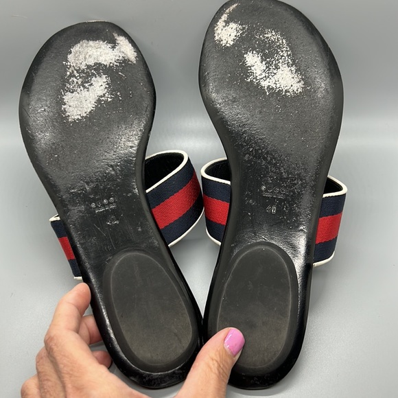 Gucci Horse-bit sandals. Size 40 - Picture 7 of 12